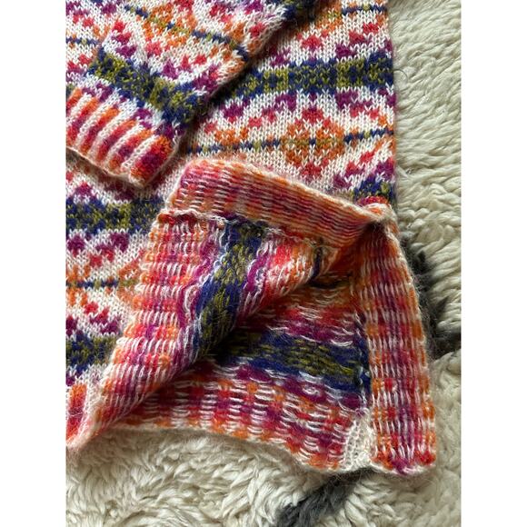 Vintage Jones New York Sport Mohair Blend Sweater Tunic Round Neck Long Sleeve M - Picture 2 of 10